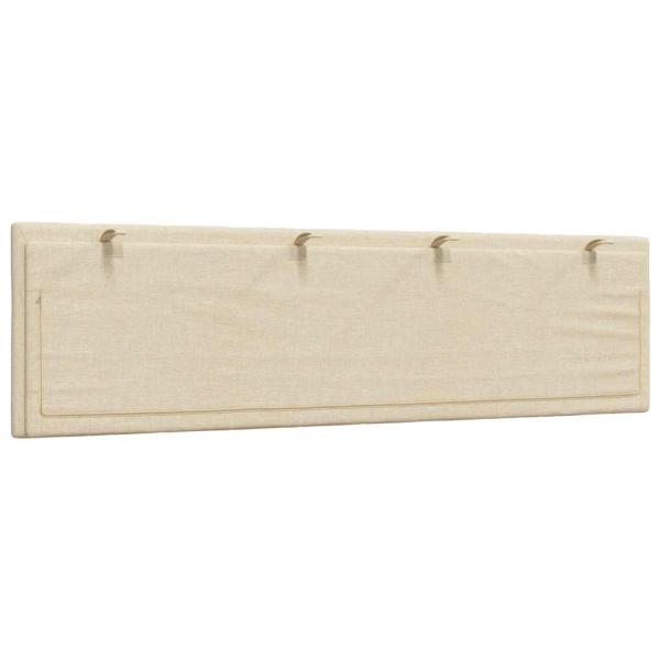 Kopfteil-Kissen Creme 180 cm Stoff