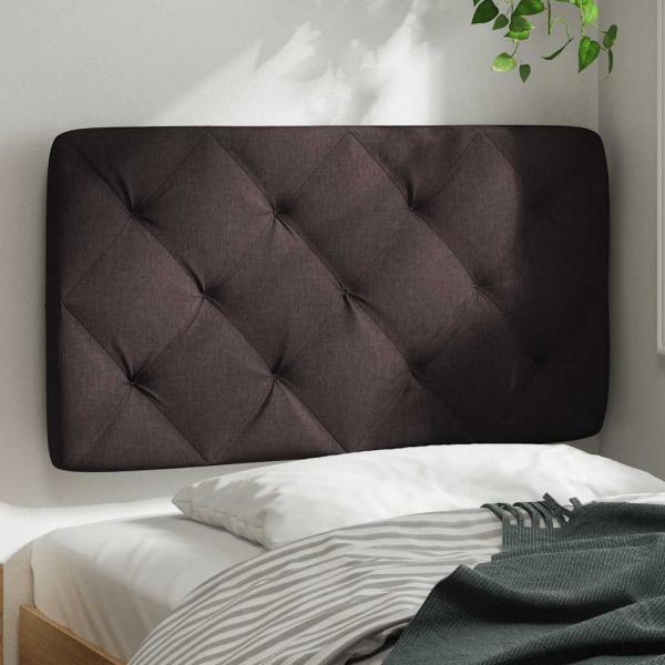 Kopfteil-Kissen Dunkelbraun 80 cm Stoff