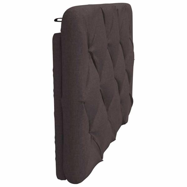 Kopfteil-Kissen Dunkelbraun 80 cm Stoff