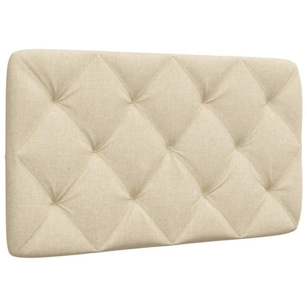 ARDEBO.de - Kopfteil-Kissen Creme 80 cm Stoff