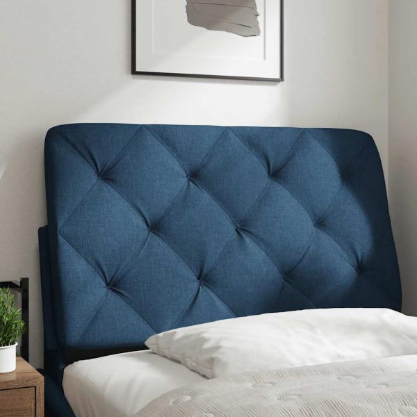 Kopfteil-Kissen Blau 90 cm Stoff