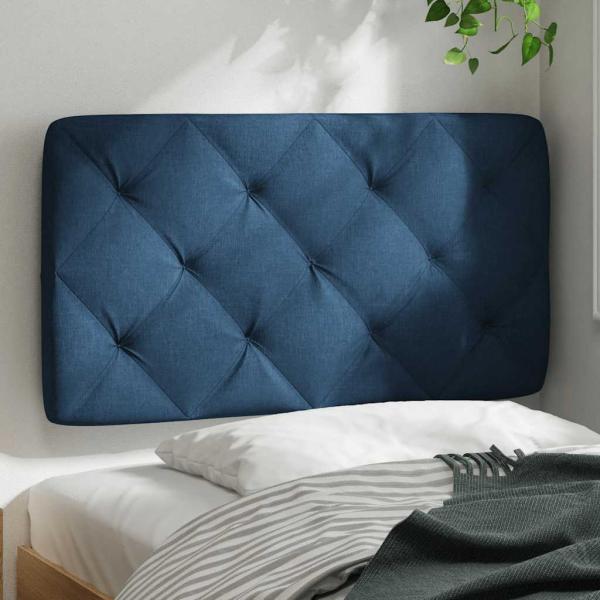 Kopfteil-Kissen Blau 90 cm Stoff