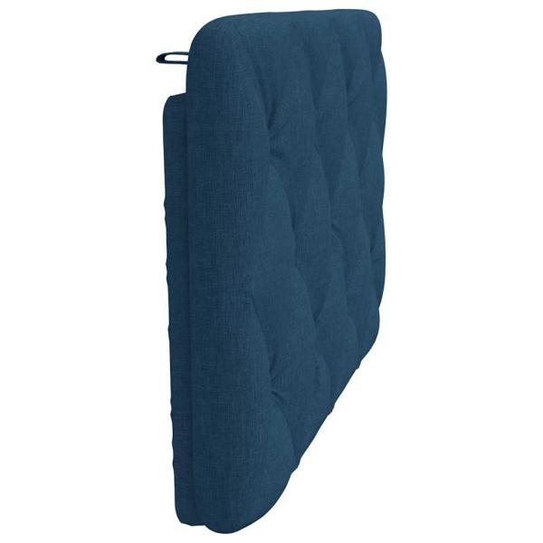 Kopfteil-Kissen Blau 90 cm Stoff