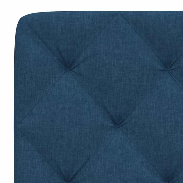 Kopfteil-Kissen Blau 90 cm Stoff