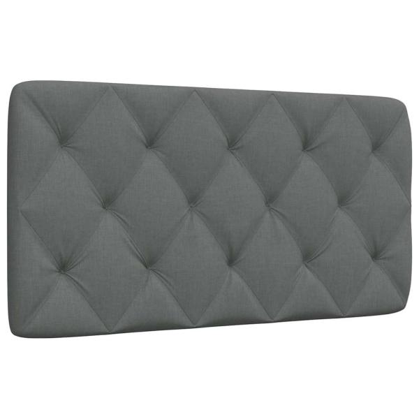 ARDEBO.de - Kopfteil-Kissen Dunkelgrau 100 cm Stoff