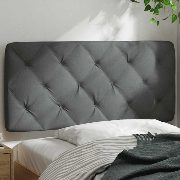 Kopfteil-Kissen Dunkelgrau 100 cm Stoff