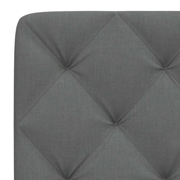 Kopfteil-Kissen Dunkelgrau 100 cm Stoff