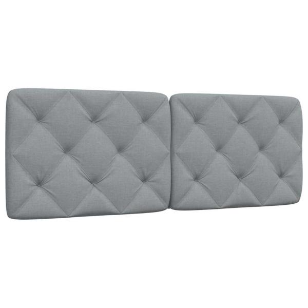 ARDEBO.de - Kopfteil-Kissen Hellgrau 120 cm Stoff