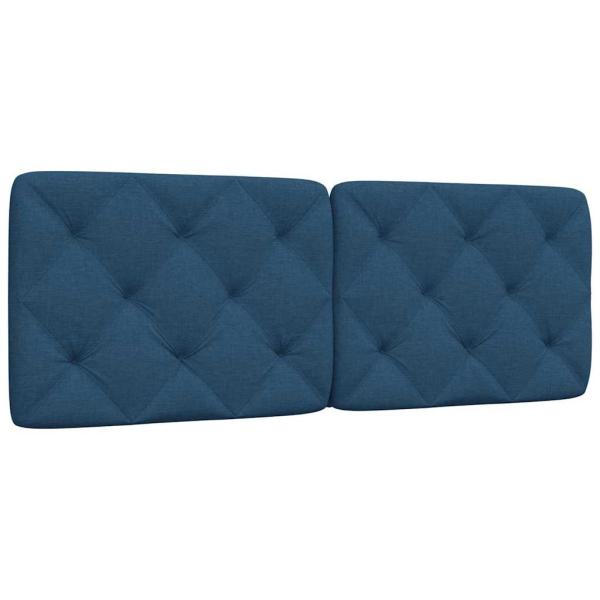 Kopfteil-Kissen Blau 140 cm Stoff