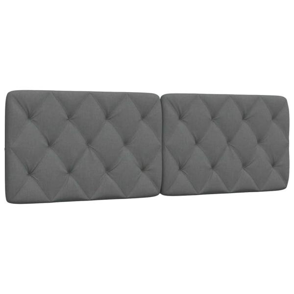 ARDEBO.de - Kopfteil-Kissen Dunkelgrau 160 cm Stoff