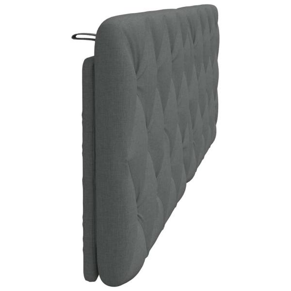Kopfteil-Kissen Dunkelgrau 160 cm Stoff