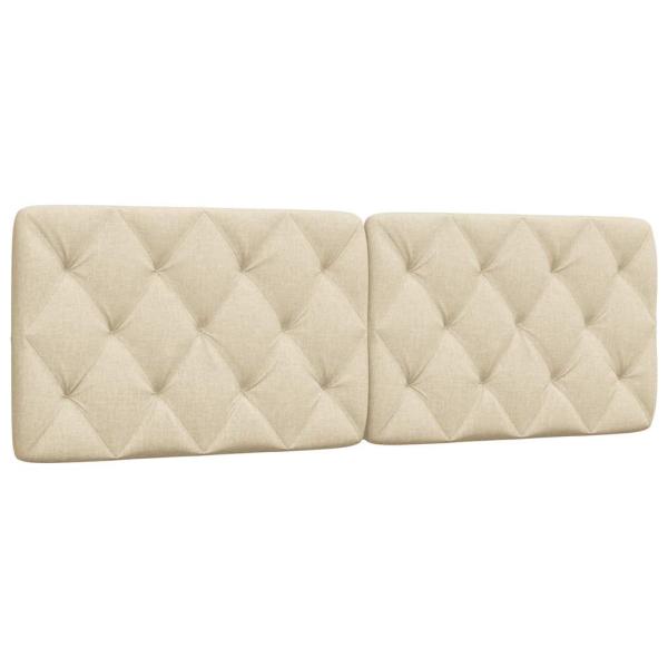 ARDEBO.de - Kopfteil-Kissen Creme 160 cm Stoff