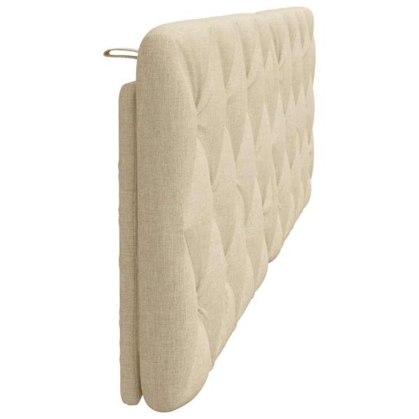 Kopfteil-Kissen Creme 160 cm Stoff