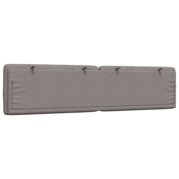 Kopfteil-Kissen Taupe 200 cm Stoff