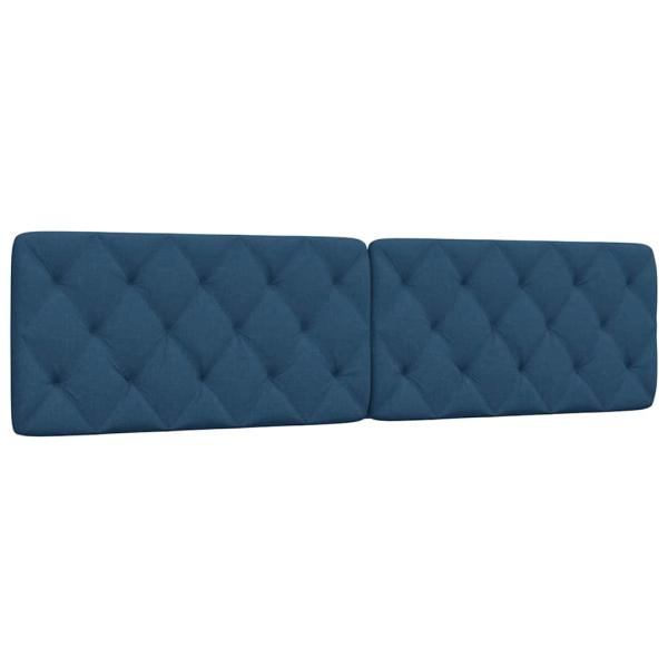 ARDEBO.de - Kopfteil-Kissen Blau 200 cm Stoff