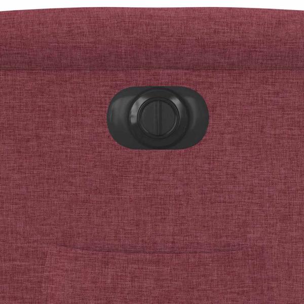 Relaxsessel Elektrisch Weinrot Stoff