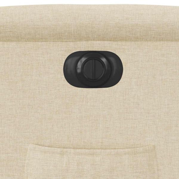 Relaxsessel Elektrisch Creme Stoff