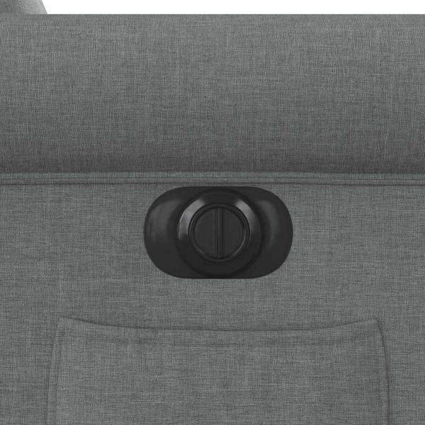 Relaxsessel Elektrisch Dunkelgrau Stoff