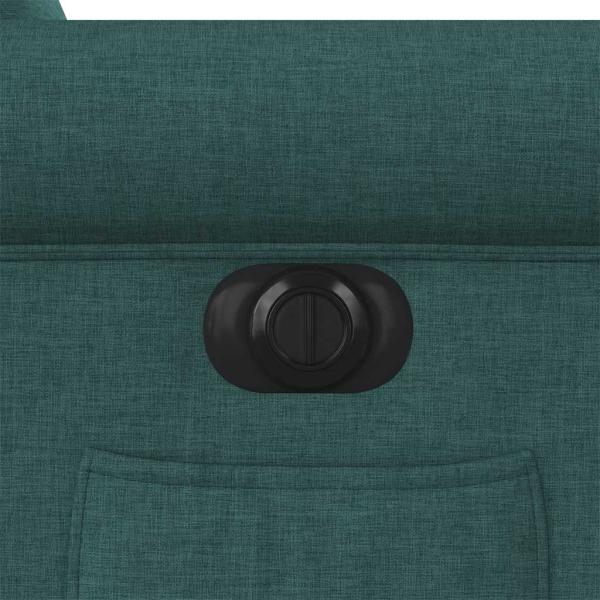 Relaxsessel Elektrisch Dunkelgrün Stoff