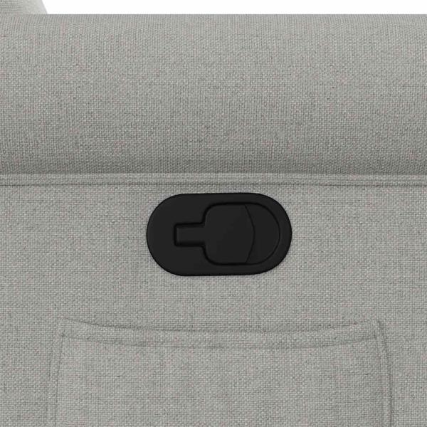 Relaxsessel mit Aufstehhilfe Wolkengrau Stoff