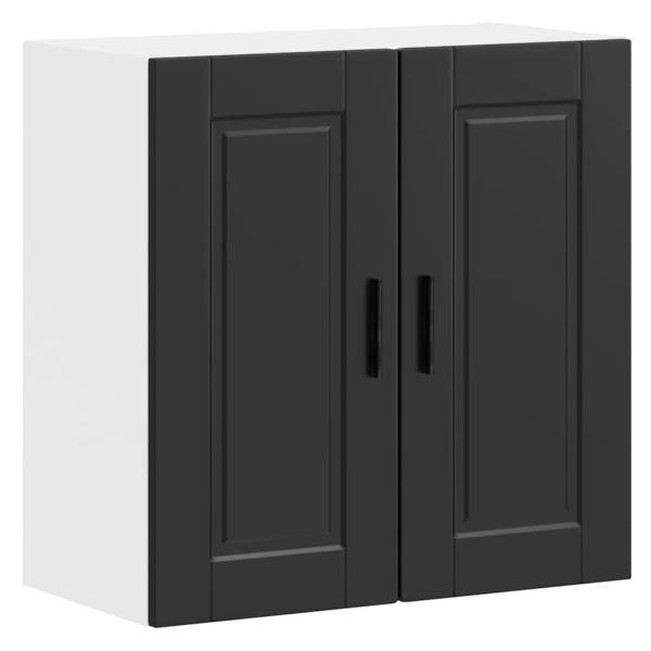 ARDEBO.de - Küchen-Hängeschrank Porto Schwarz Holzwerkstoff