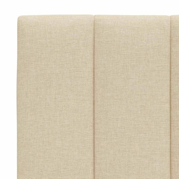 Kopfteil-Kissen Creme 120 cm Stoff