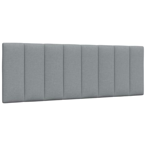 ARDEBO.de - Kopfteil-Kissen Hellgrau 140 cm Stoff