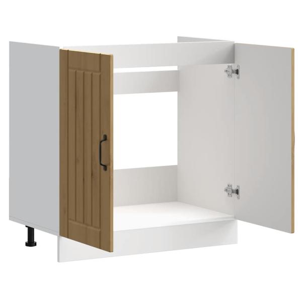 Spülenunterschrank Lucca Artisan-Eiche Holzwerkstoff