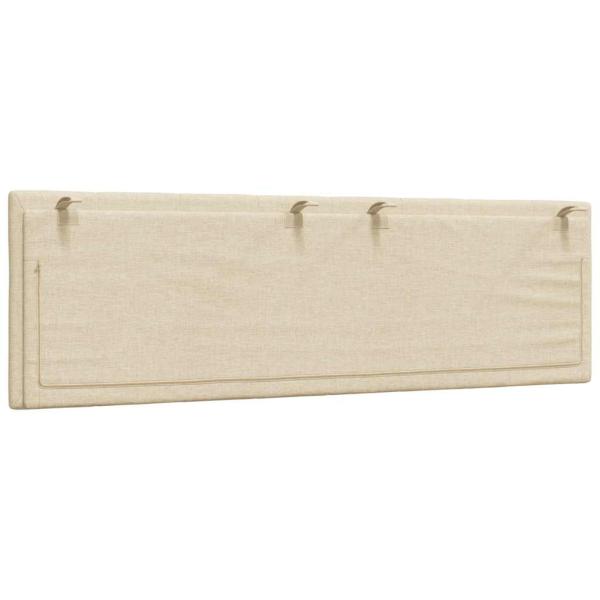 Kopfteil-Kissen Creme 160 cm Stoff