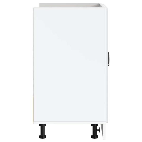 Spülenunterschrank Lucca Hochglanz-Weiß Holzwerkstoff