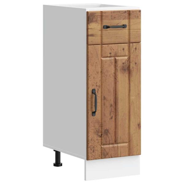 ARDEBO.de - Küchen-Unterschrank Lucca Altholz-Optik Holzwerkstoff