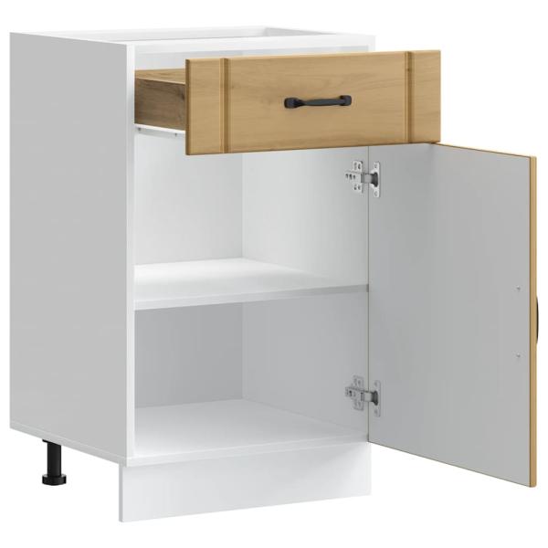 Küchen-Unterschrank Lucca Artisan-Eiche Holzwerkstoff