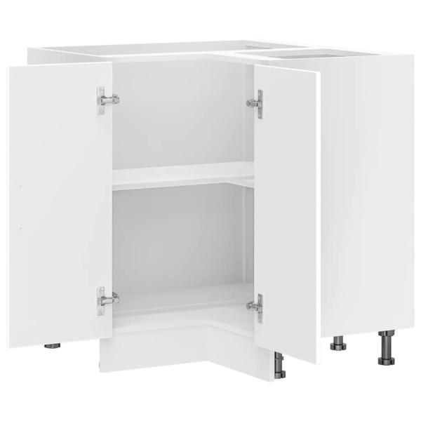 Küchen-Eckunterschrank Lucca Weiß Holzwerkstoff