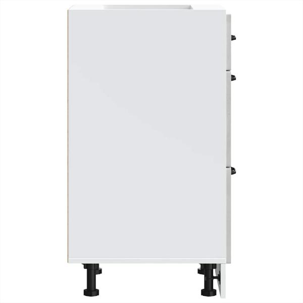 Küchenunterschrank Kalmar Betongrau Holzwerkstoff