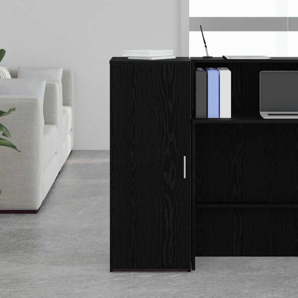 ARDEBO.de - Lagerschrank Schwarz 40x45x103,5 cm Holzwerkstoff