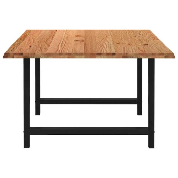 Esstisch Hellbraun 180x120x74 cm Massivholz Eiche Rechteckig