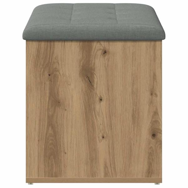 Sitzbank mit Stauraum Artisan-Eiche 82x42x45 cm Holzwerkstoff