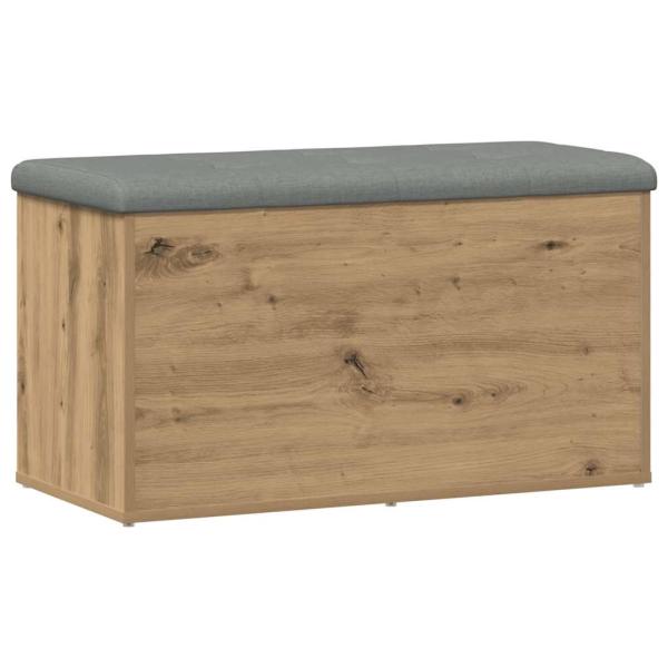 Sitzbank mit Stauraum Artisan-Eiche 82x42x45 cm Holzwerkstoff