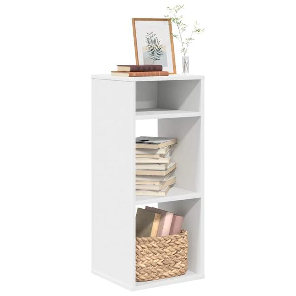 ARDEBO.de - Bücherregal Weiß 34x31x80 cm Holzwerkstoff