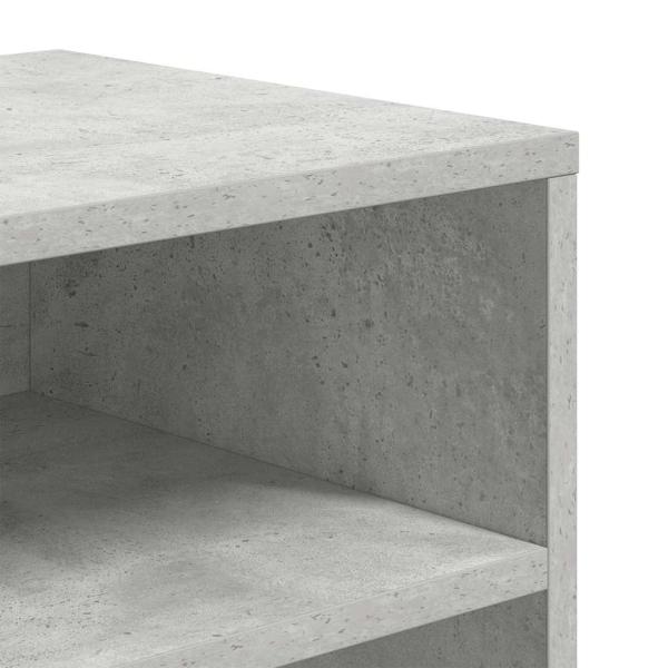 Bücherregal Betongrau 66x31x80 cm Holzwerkstoff