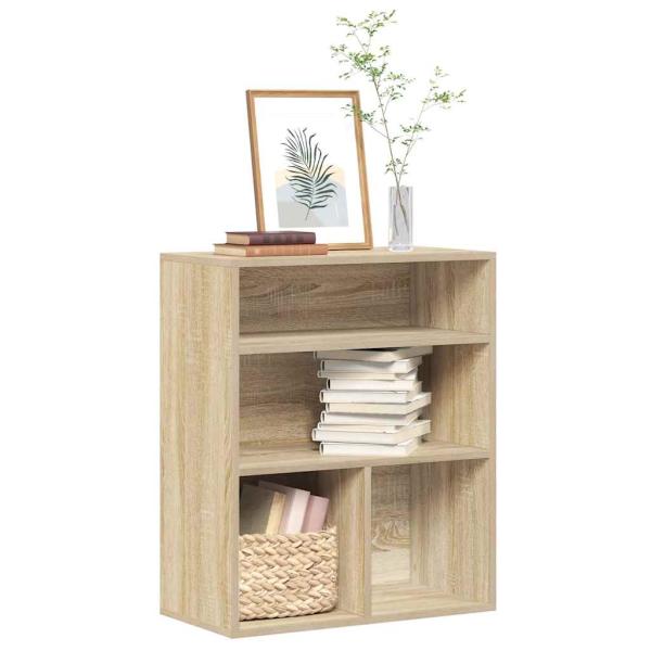 ARDEBO.de - Bücherregal Sonoma-Eiche 60x30x71,5 cm Holzwerkstoff