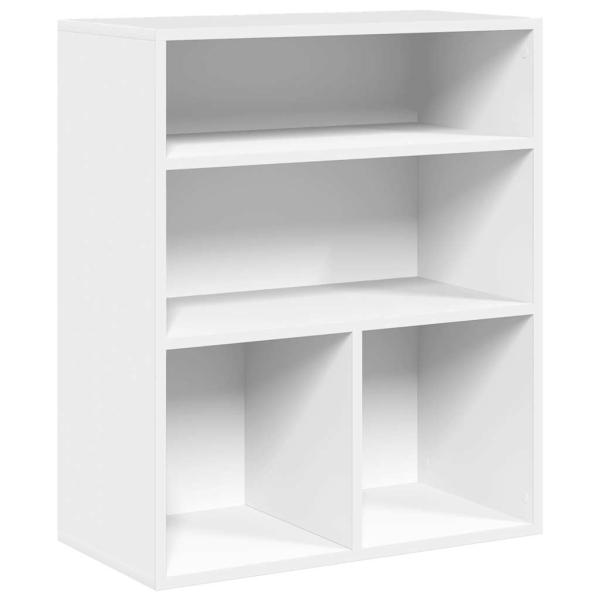 B?cherregal Wei? 60x30x71,5 cm Holzwerkstoff