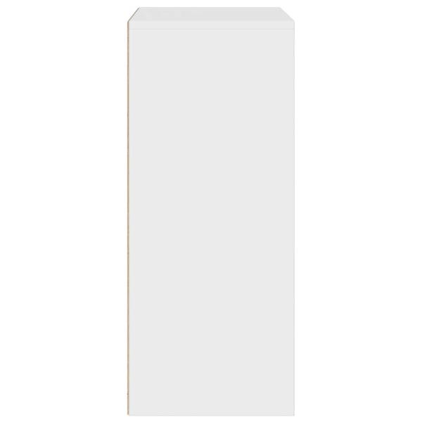 B?cherregal Wei? 60x30x71,5 cm Holzwerkstoff