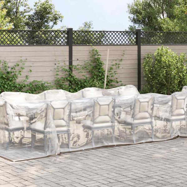 Transparente Plane mit Ösen 3x8 m Polyethylen
