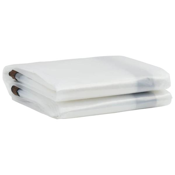 Transparente Plane mit Ösen 3x8 m Polyethylen