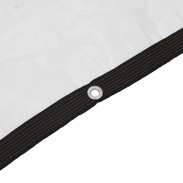 Transparente Plane mit Ösen 5x10 m Polyethylen