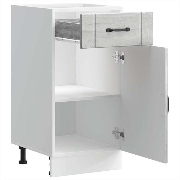 Küchen-Unterschrank Lucca Grau Sonoma Holzwerkstoff