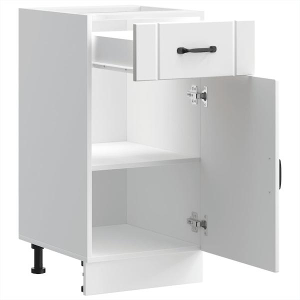 Küchen-Unterschrank Lucca Weiß Holzwerkstoff