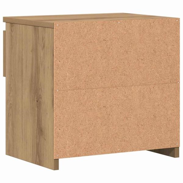 Nachttische 2 Stk. Artisan-Eiche 40x30x39 cm Holzwerkstoff