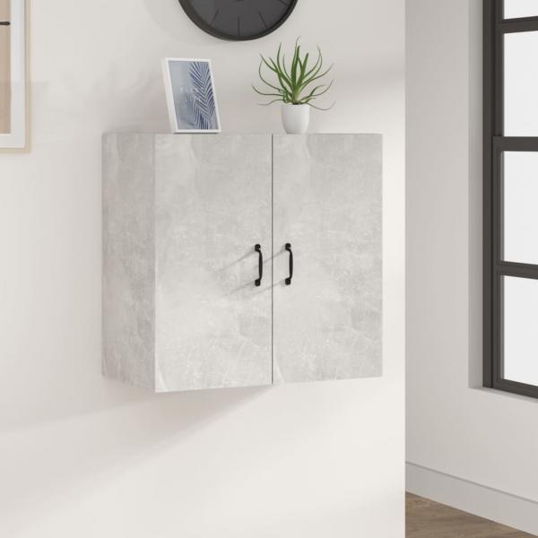 ARDEBO.de - Wandschrank Betongrau 60x31x60 cm Holzwerkstoff